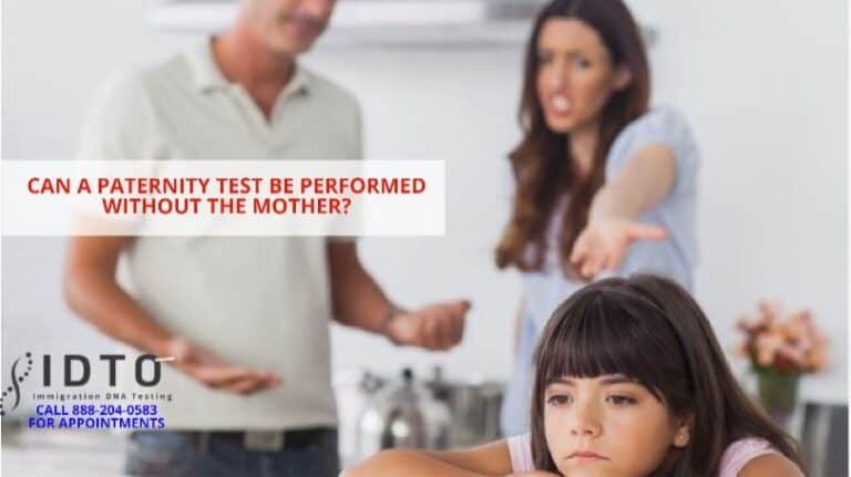 Can paternity test be performed without the mother