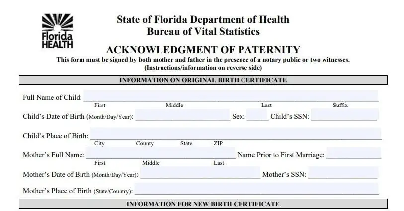 aop florida form